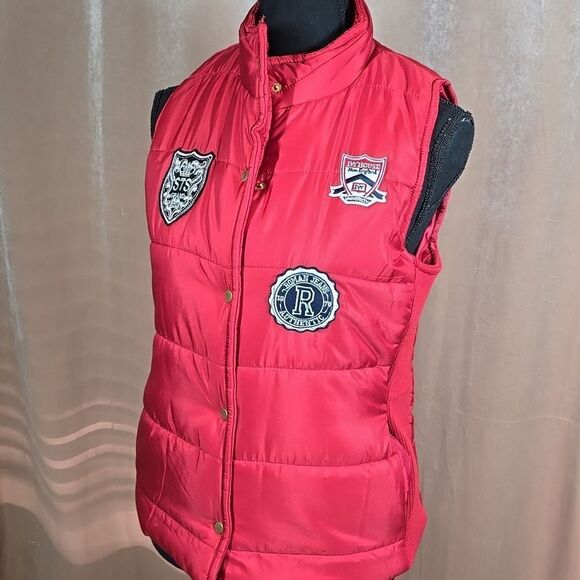 Red Puffer Vest - Picture 3 of 11